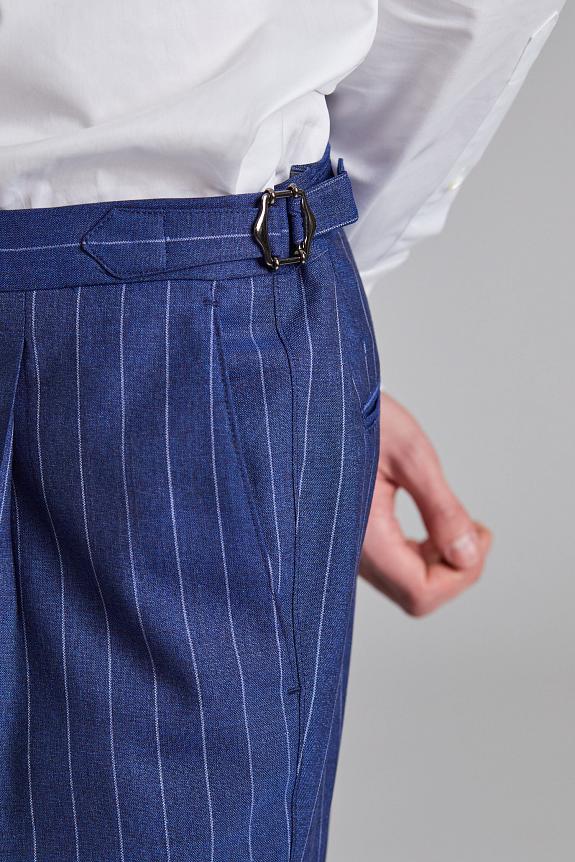 Onesto Vicenza Suit Tropical Pinstripe Blue-15